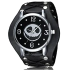 Мужские наручные часы, кварцевые, с изображением черепа в стиле Кошмар перед Рождеством