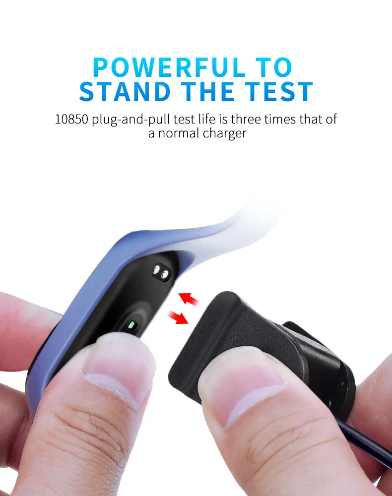 Для xiaomi mi band 4 зарядное usb-устройство с зажимом можно заряжать, не снимая ремешок