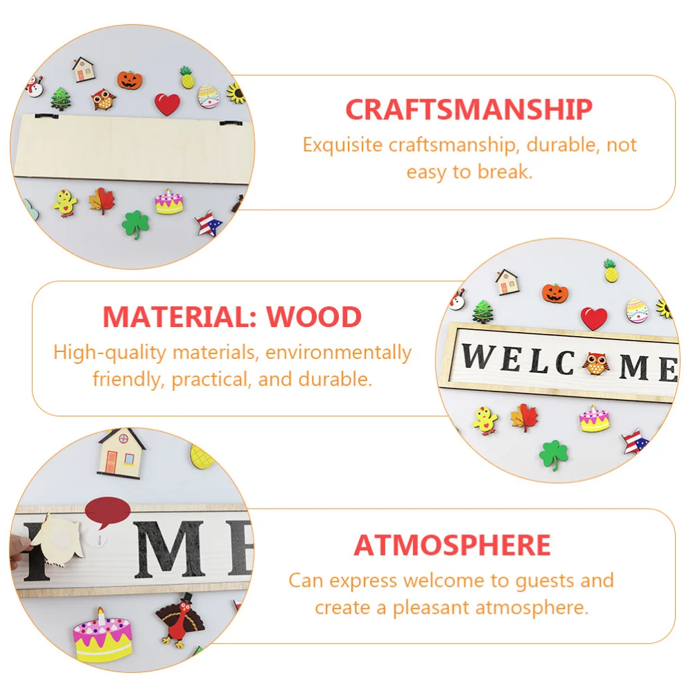 

1 Set Home Welcome Door Pendant Creative Suspend Doorplate Door Hanging Decor