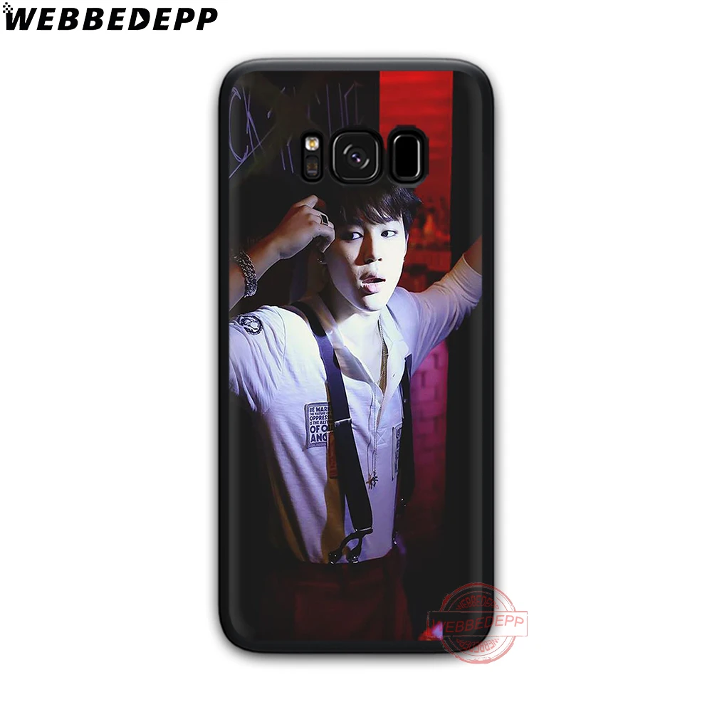WEBBEDEPP Jimin Suga RM мягкий чехол для телефона с изображением цветов Samsung S6 S7 край S8 S9 S10
