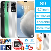 2021 global version new 6 7 inch 5g smartphone 16gb512gb large memory for vivo s9 cellphone huawei xiaomi samsung mobile phone