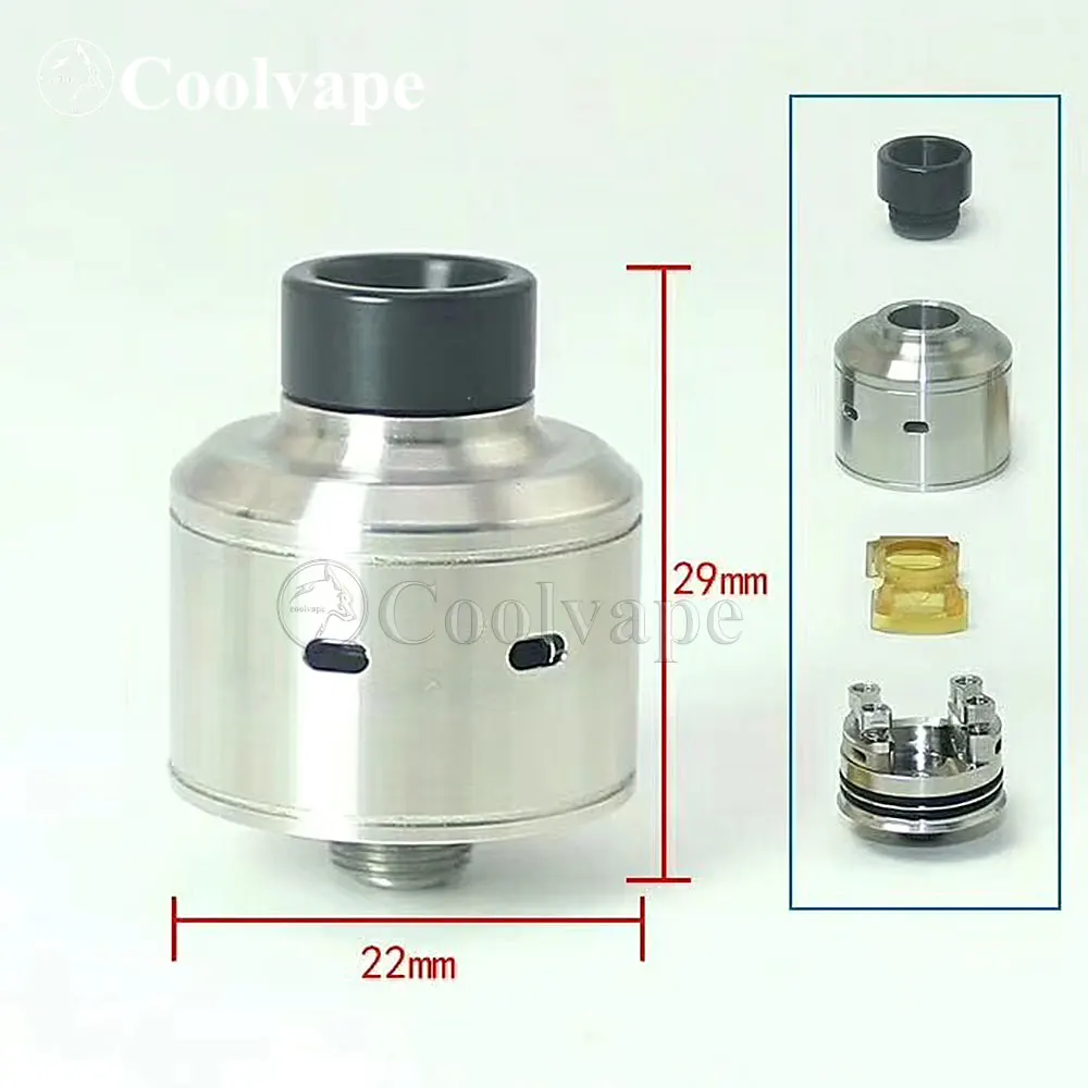 SXK Citadel Style RDA Rebuildable Dripping Atomizer with BF Pin 316 Stainless Steel 22mm Diameter | Электроника