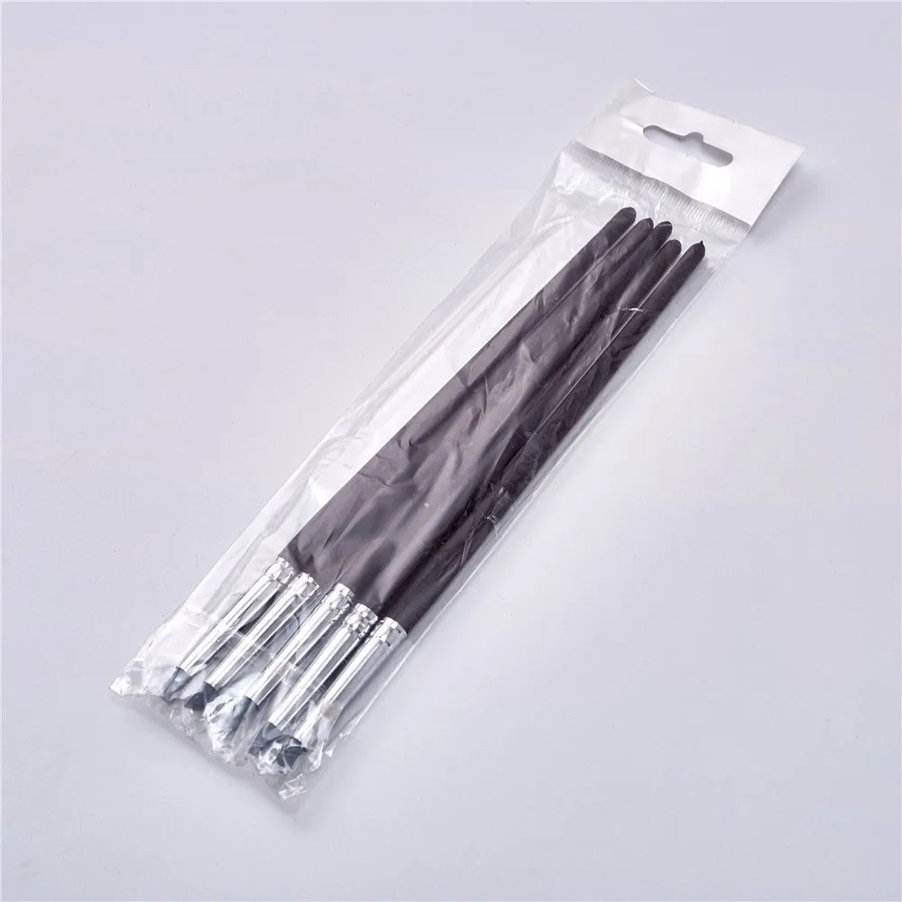 Rubber Tip Paint Brushes Clay Tools Grey Head culpture Pottery Color Shaping Blending Drawing Modeling Remove Fingerprints Hot | Дом и сад