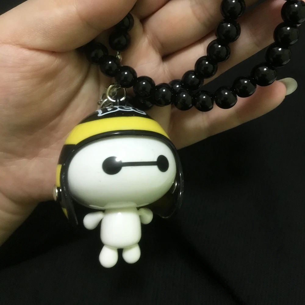 Новый автомобиль кулон милый шлем робот Baymax кукла висячие украшения автомобилей