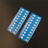 100 pieces cold light teeth whitening color palette contrast card comparison card teeth shade guide