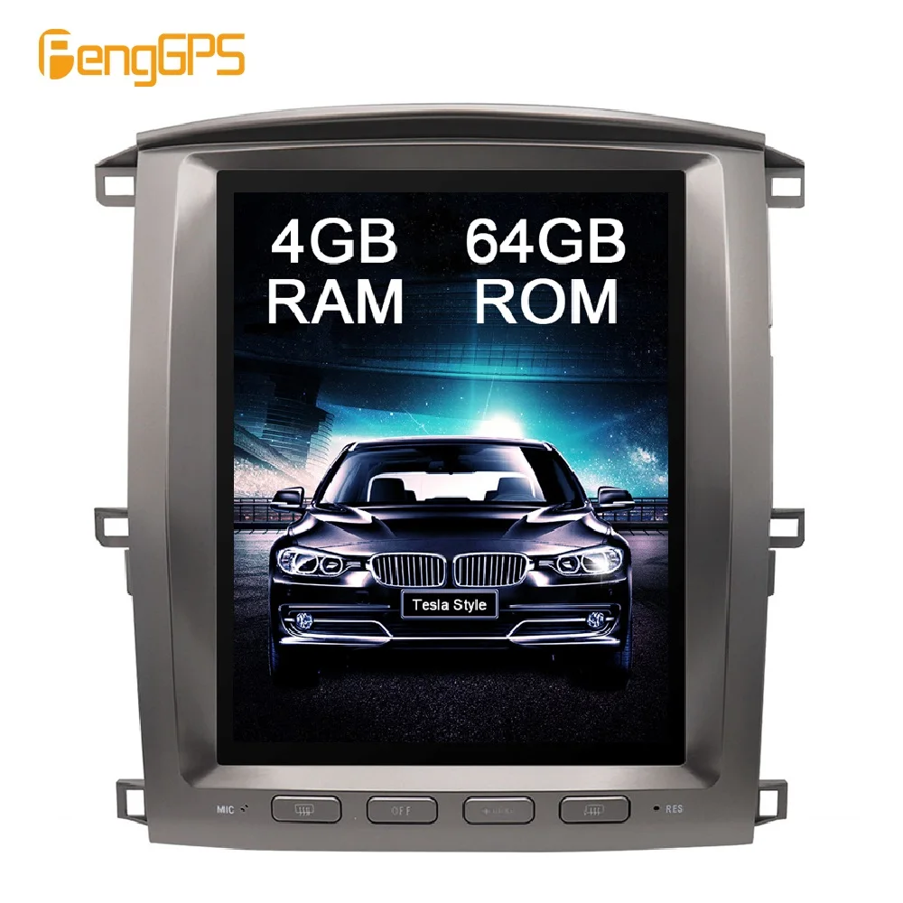 6 Core Android 8,1 вертикальный Экран gps навигации для Lexus LX470/LX-470 2002-2007 автомобильный стерео аудио плеер 1920*1080 4K головное устройство