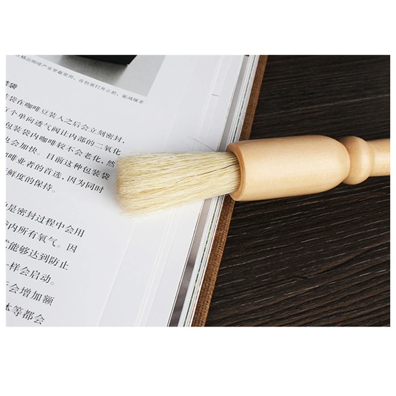 買取 木製ハンドル付きコーヒーブラシ,家庭用バーのクリーニングツール