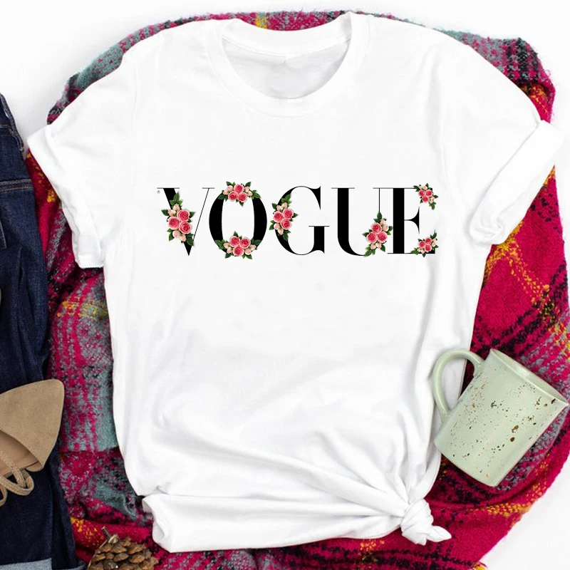 

Butterfly Vogue Letter Print T Shirt Women Short Sleeve O Neck Loose Tshirt Summer Women Tee Shirt Tops Camisetas Mujer