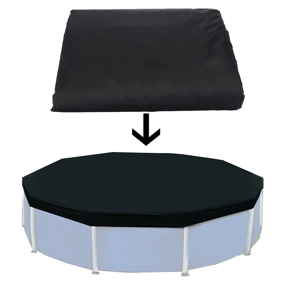 

12ft Folding Above Ground Frame Inflatable Protective Accessories Round Strong Garden Durable Swimming Pool Cover Rainproof