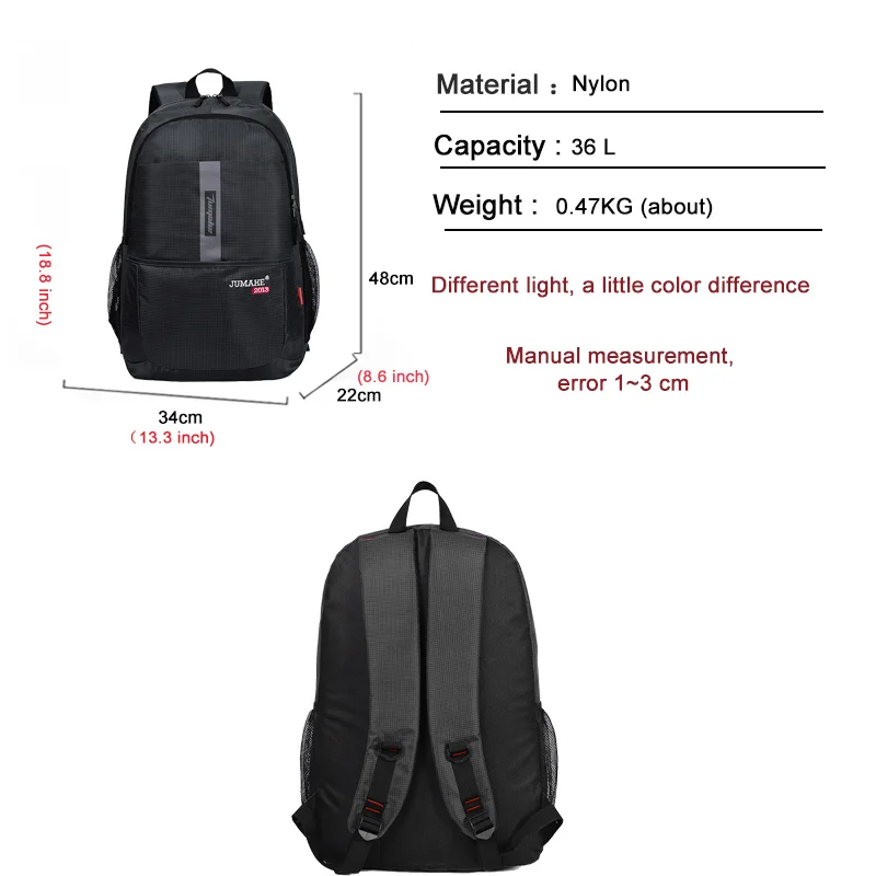 Нейлоновый водонепроницаемый легкий мужской рюкзак новинка 2020 простая