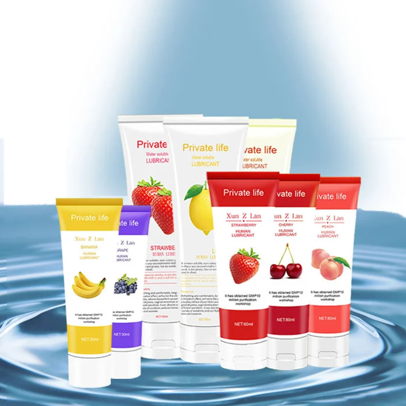 Лубрикант клубничный на водной основе анальная смазка гель для пениса
