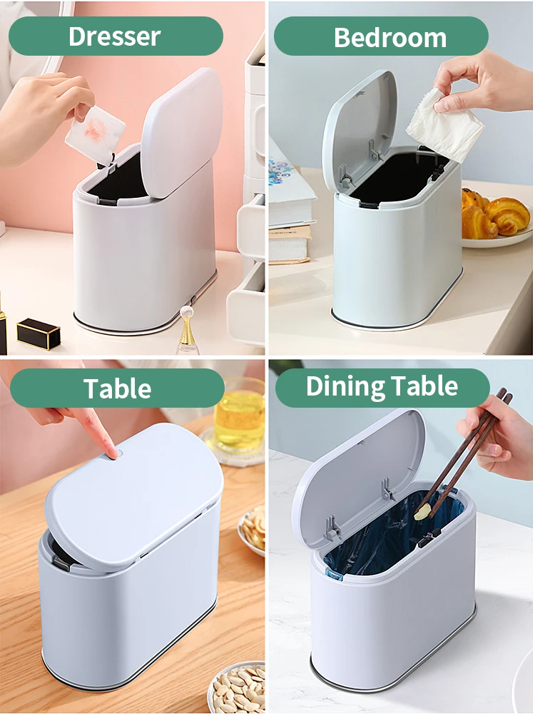 JOYBOS Desktop Trash Can For Car Bin Nordic Bedroom Small Minimalist Office Waste Household Table JBS26|Мусорные баки| |