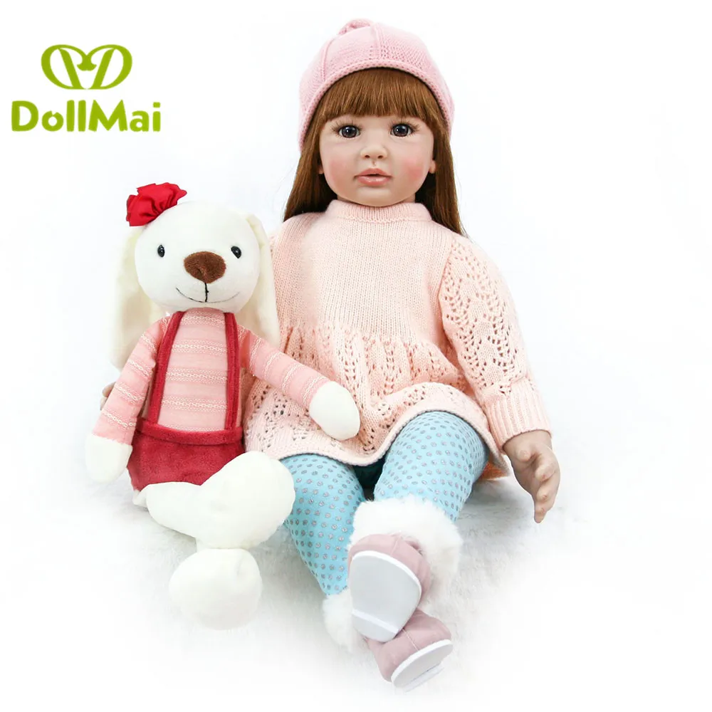 Эксклюзивная Кукла реборн DollMai 60 см силиконовая виниловая Реборн кукла-принцесса