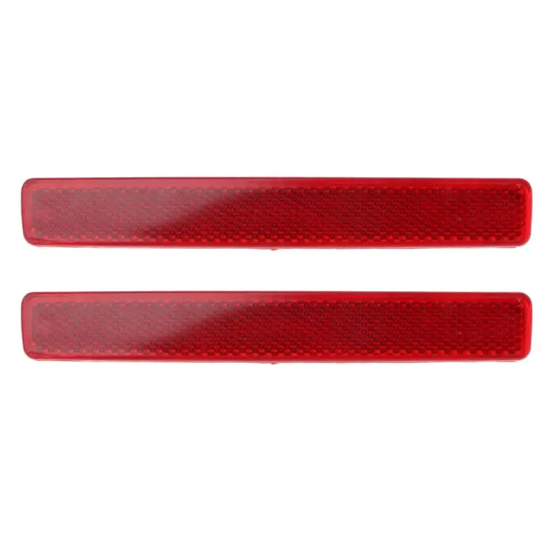 

New 2Pcs Rear Bumper Reflectors Left And Right Red Lamp Car Tail Braking Warning Spare Parts Turn Signals