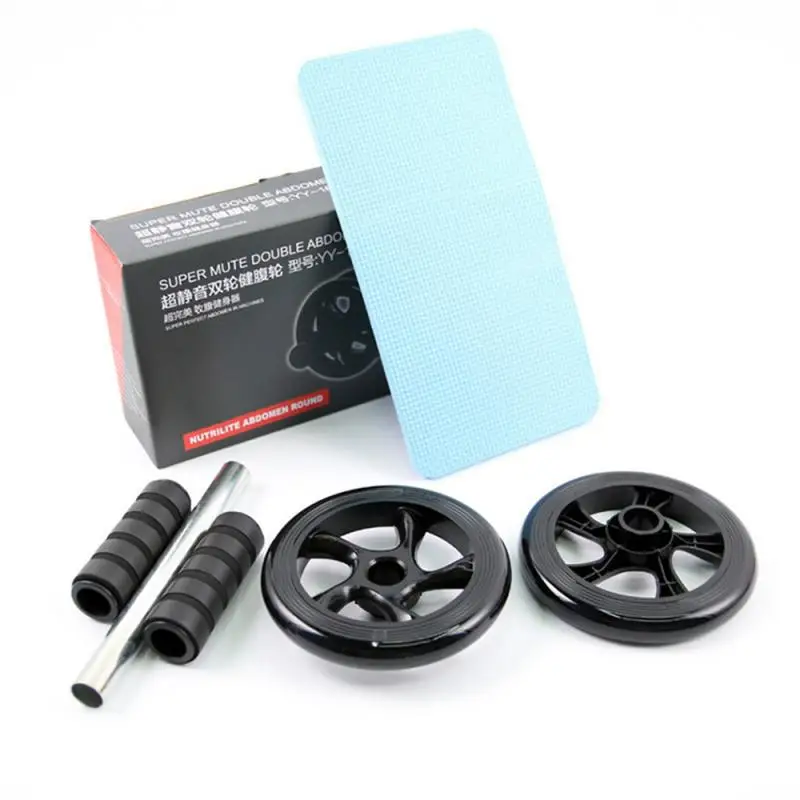 

4-color Double-wheeled Abdomen Wheel Multi-function Silent Abdomen Fitness Device Thin Waist Push-ups Abdomen Roller