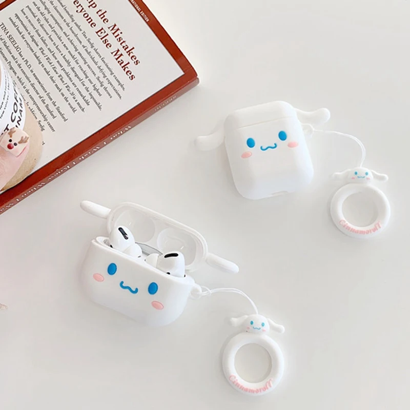 

Cartoon Cinnamon Dog Stereo Silica Gel Case For Apple Airpods2 Wireless Bluetooth Headset Protecting Cover Suitable