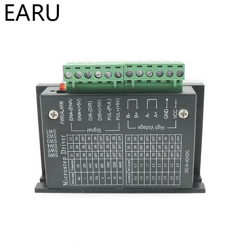 Free Shipping Stepper Motor Driver Microstep Digital TB6600 DC9-42VDC Nema23 1 Axis 2phase 4A CNC Router Controller | Обустройство