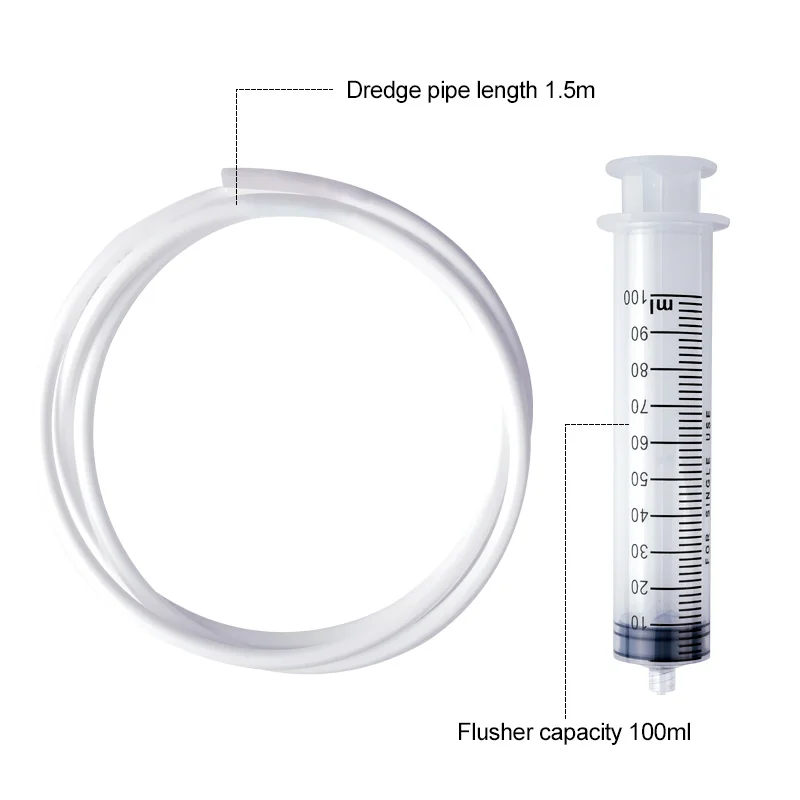 

Refrigerator Drain Dredge Cleaning Device Set Ice Scoop Long Flexible Brush Fridge Hole Cleaner Scrub Brush Home Suction Syringe