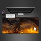 Популярный коврик для мыши Cool Fire Dragon, персональный креативный игровой коврик для мыши из натурального каучука, большие коврики для мыши