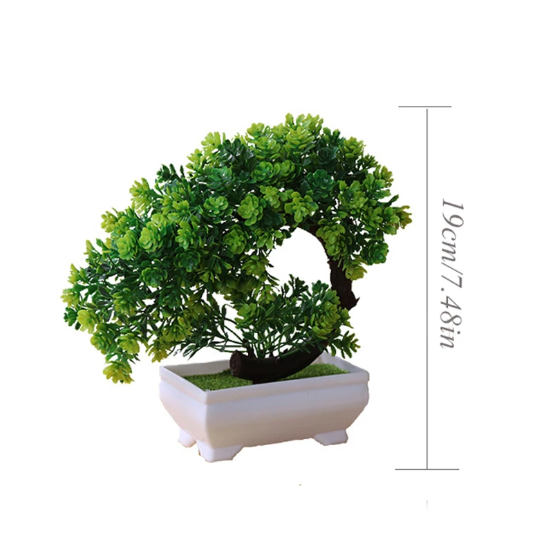 

Potted Plant Home Decor Fake Flowers Garden Decor Plastic Flower Artificial Plants Potted Bonsai Household Decorations Hot