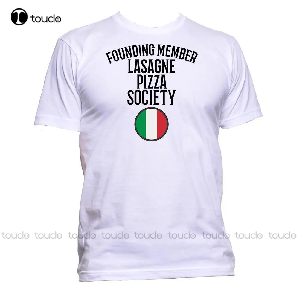 

Print T Shirt Men Hot Founding Member Pizza Appreciation Society Italian Slogan T-Shirt Mens Womens O-Neck T Shirt