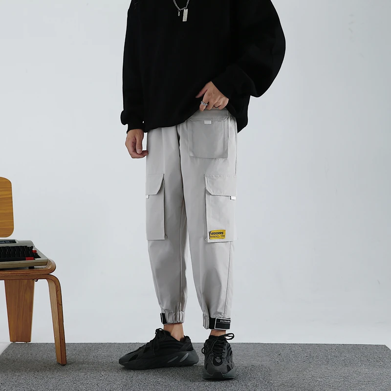 RLJT. JIN High street joggers модные широкие брюки hombre мужские карго с несколькими карманами