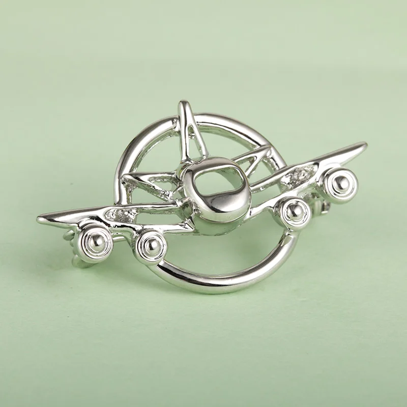 OI Винтаж самолет броши в виде самолета эмблема костюм воротник клип для мужчин и