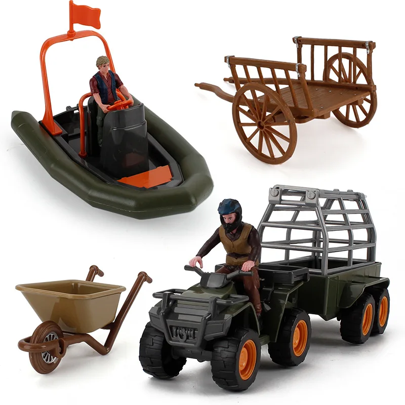 1:25 Scale Farm Ranch Props Plastic PVC Scene Model kit Famrer Action Figure DIY Motorcycle Airship Driver Decor Accessories Toy | Игрушки и