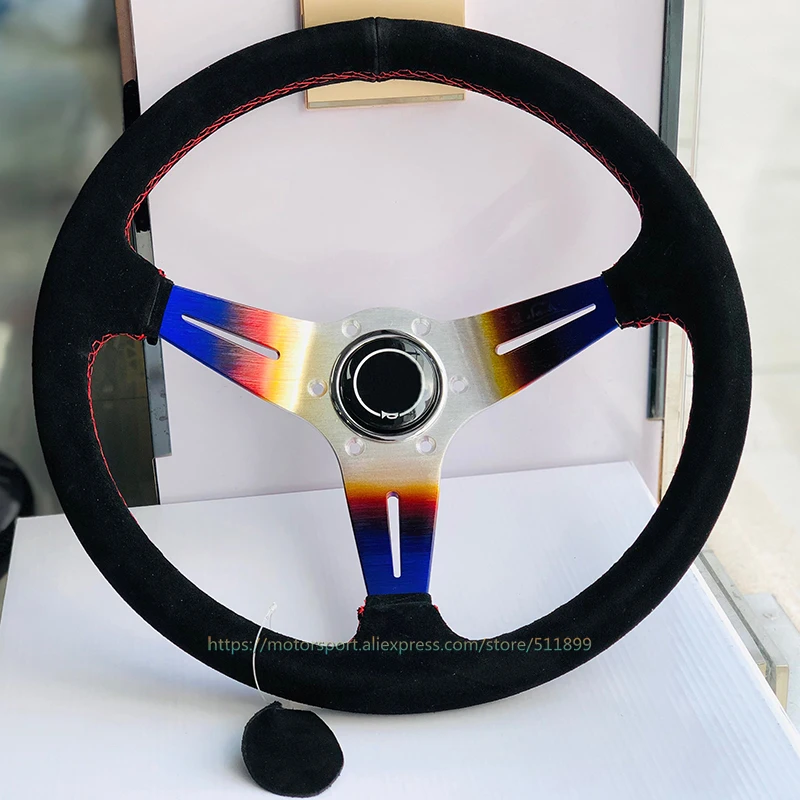 Замшевое кожаное Нео хромированное модифицированное Автомобильное рулевое
