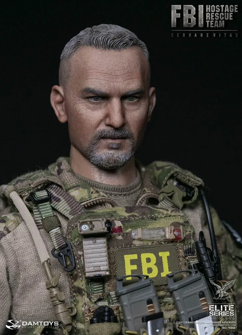 

DAMTOYS 78042 1/6 Scale FBI Detective HOSTAGE RESCUE TEAM Full Set Model 12 Male Action Figure Toys In Stock
