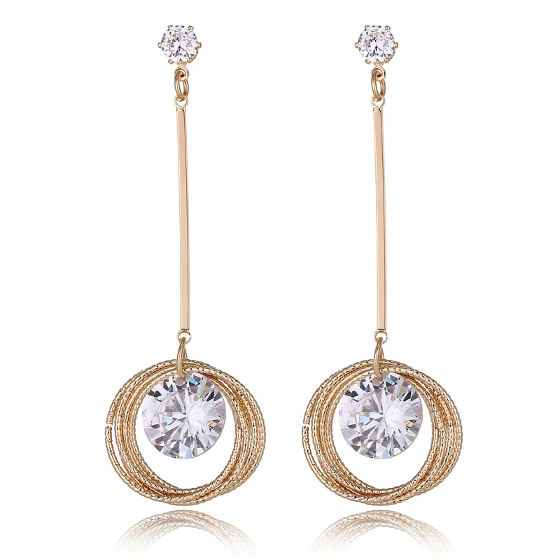 2/пары креативные серьги с кристаллами женские модные темпераментные длинные