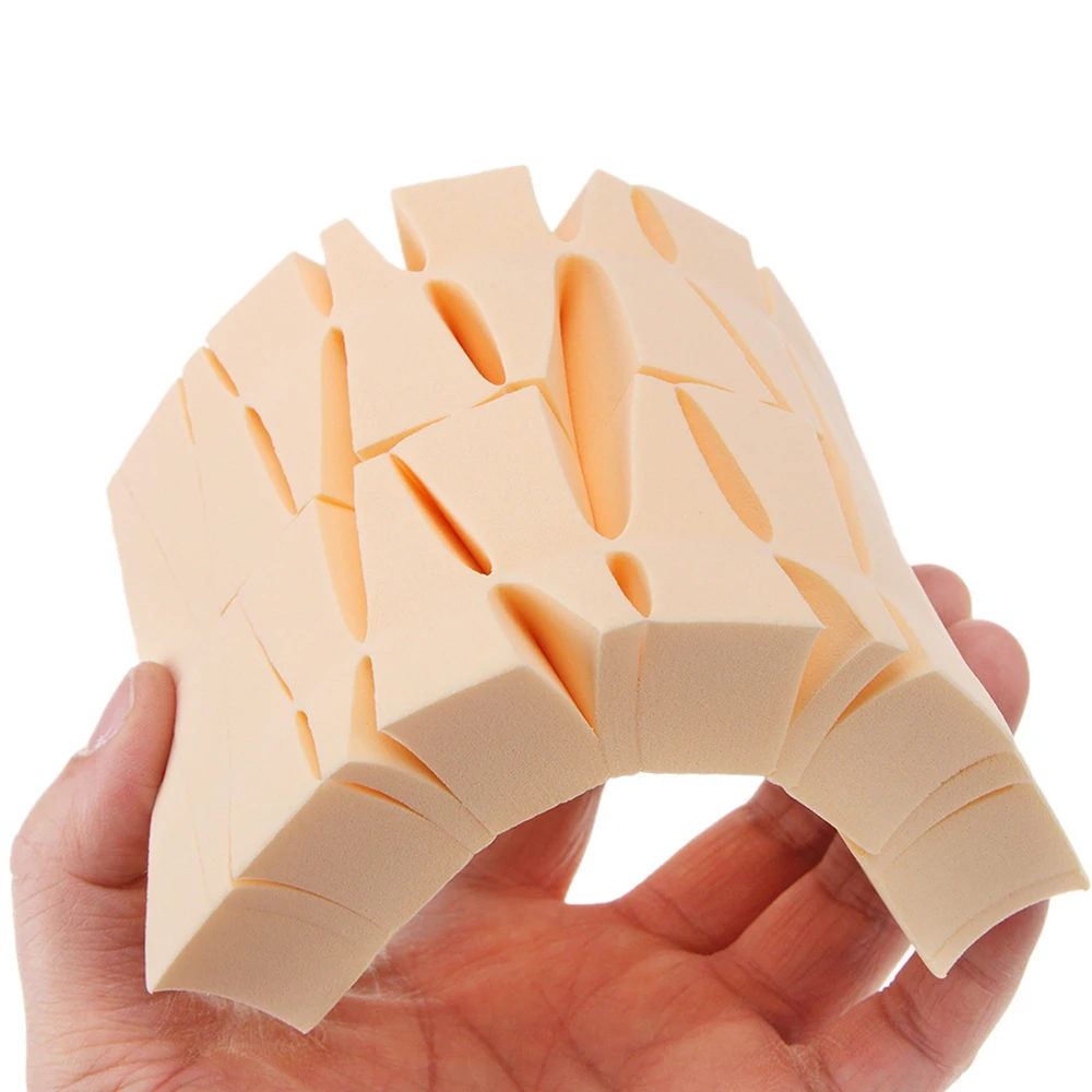 24 шт. треугольная губка для основы макияжа косметическая пудра гладкая