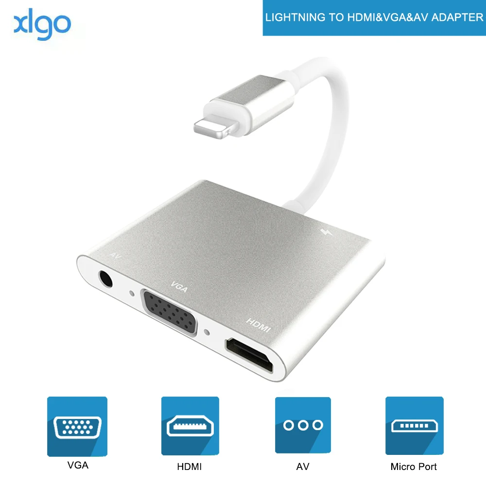 2020 новый дизайн HDMI адаптер для Lightning VGA AV Аудио Видео HDTV OTG кабель iPhone