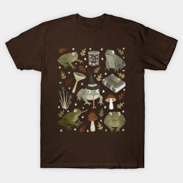 Мужская футболка с заклинаниями жабы Женская футболка|Мужские футболки| |