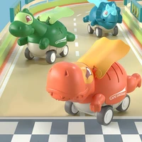 funny dinosaurs inertial car classic wind up toys baby boy girl pull back toys kindergarten kids christmas gifts inertial toy