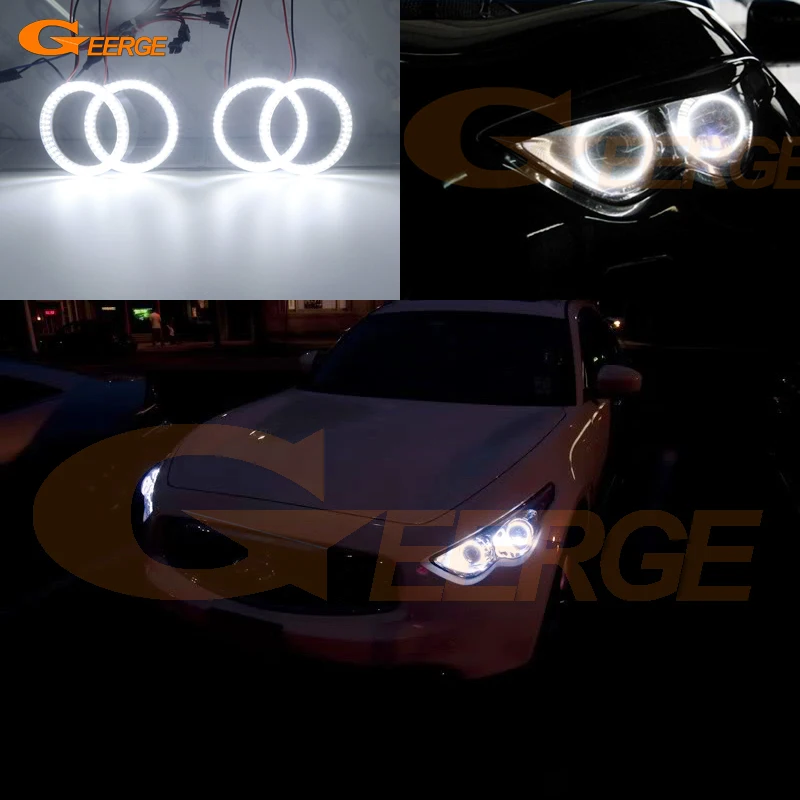 

For Infiniti FX FX35 FX37 FX50 QX70 2009-2017 Ultra bright SMD LED Angel Eyes halo rings kit Day Light Car styling Accessories
