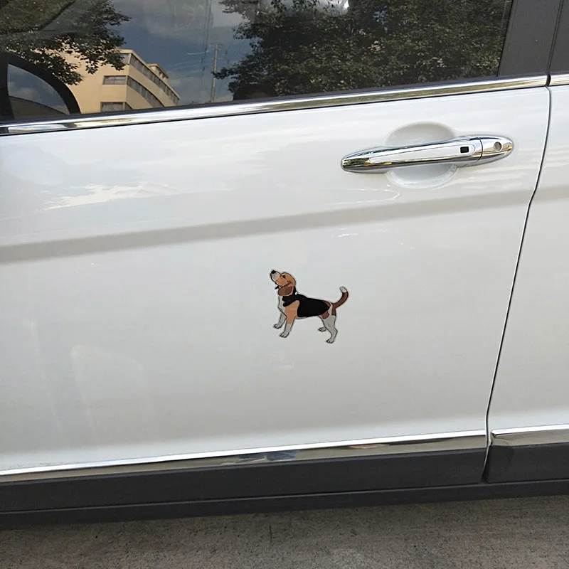 

13.5*12CM Beagle Dog PVC Car Decoration Car Sticker Decals C1-4110