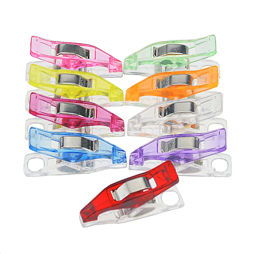10 шт. пластиковые игольчатые скрепки держатель для Лоскутной Ткани зажимы шитья