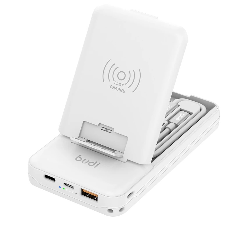 7 in 1 Adapter Splitter Control Converter with LED Lighting Wireless Charging Mobile Phone Cradle Compatible with Drop Shipping