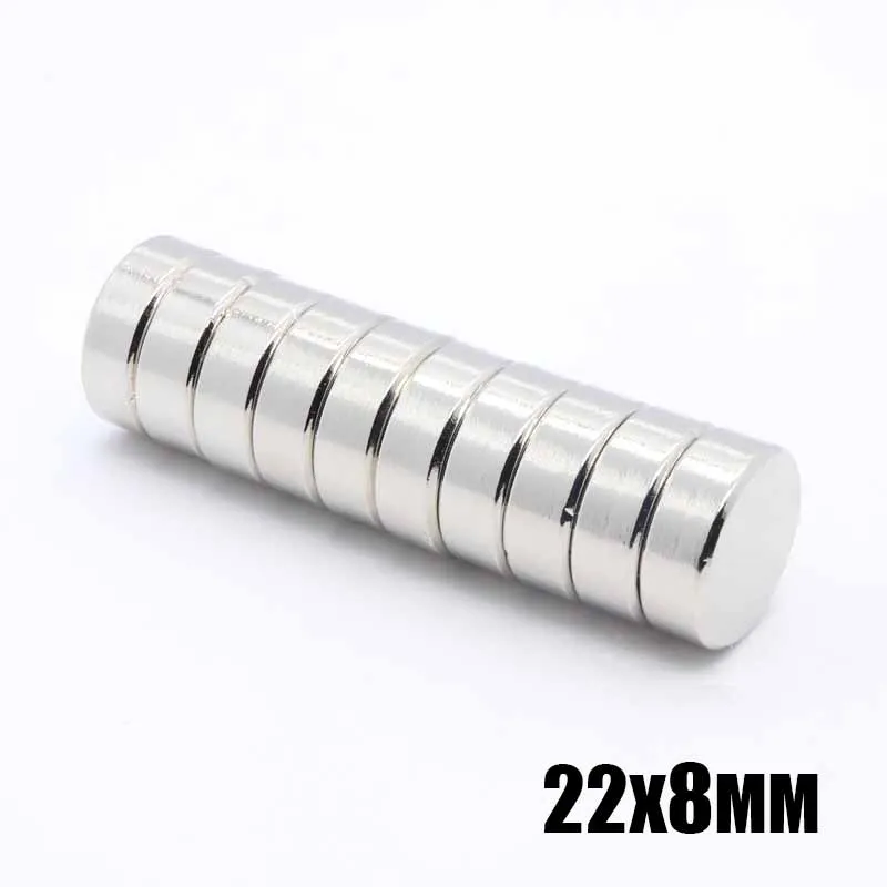 

20pcs 22*8 mm N35 Mini Super Strong Rare Earth Fridge Permanet Magnet 22x8 mm Small Round Neodymium Magnet 20*10 mm