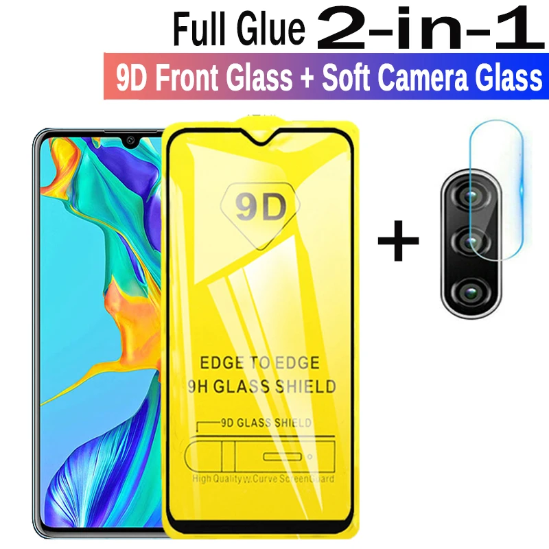 2 в 1 9D Защитное стекло для Huawei 30 lite P20 Lite P30 pro на Hauwei протектор экрана защитное