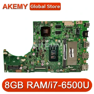 akemy new k401uq 8gb rami7 6500u 920mx gpu motherboard for asus k401ub k401u a401u k401uq k401uqk laotop mainboard motherboard free global shipping