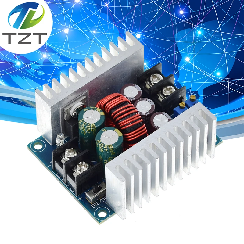 300W 20A DC-DC понижающий преобразователь, понижающий модуль с драйвером постоянного тока для светодиода, понижающий модуль напряжения, электролитический конденсатор
