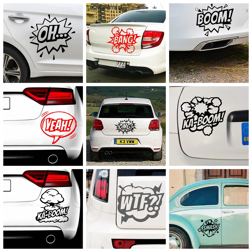 

NEW Explode Quote Stickers Ussr Cars Decal Weatherproof Auto Styling Cartoon Car Stickers Car Accessories