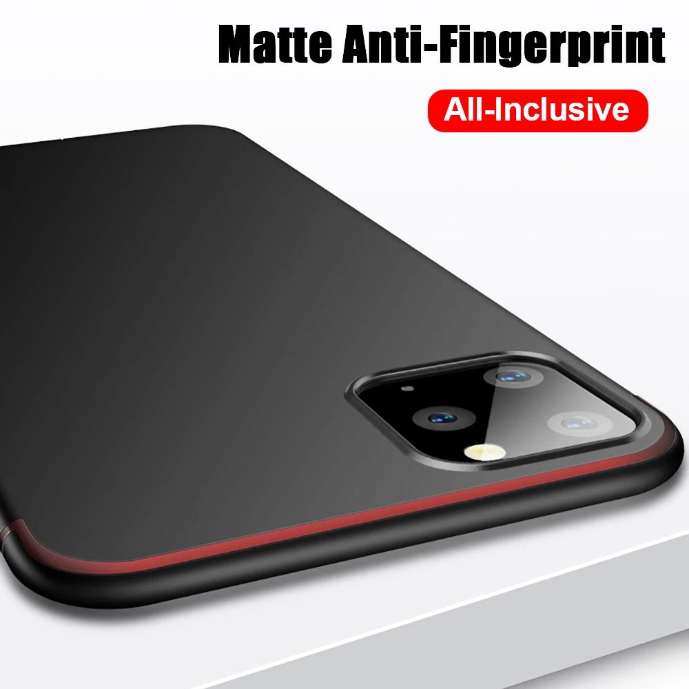 Роскошный гибридный матовый чехол для iPhone 11 Pro Max роскошный мягкий Силиконовый