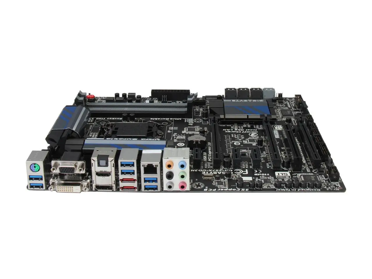 

GA-Z87X-UD3H Gigabyte PC LGA 1150 DDR3 USB3.0 PCI-E 3,0 Intel Z87 / 100%