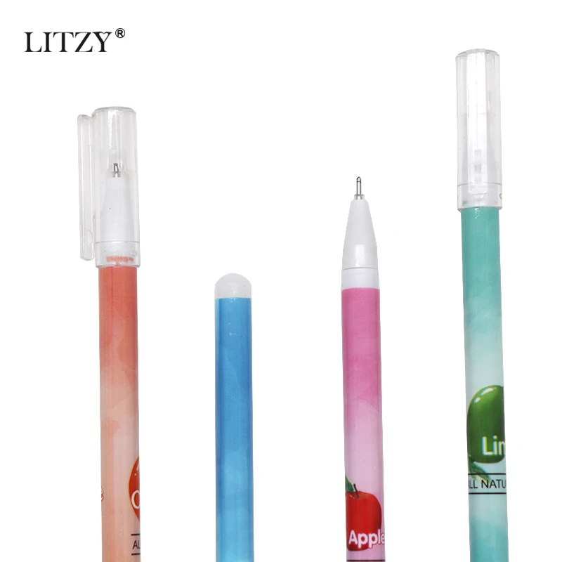 4 шт./компл. стираемая моющаяся ручка милый Единорог 0 5 мм синие Черные чернила