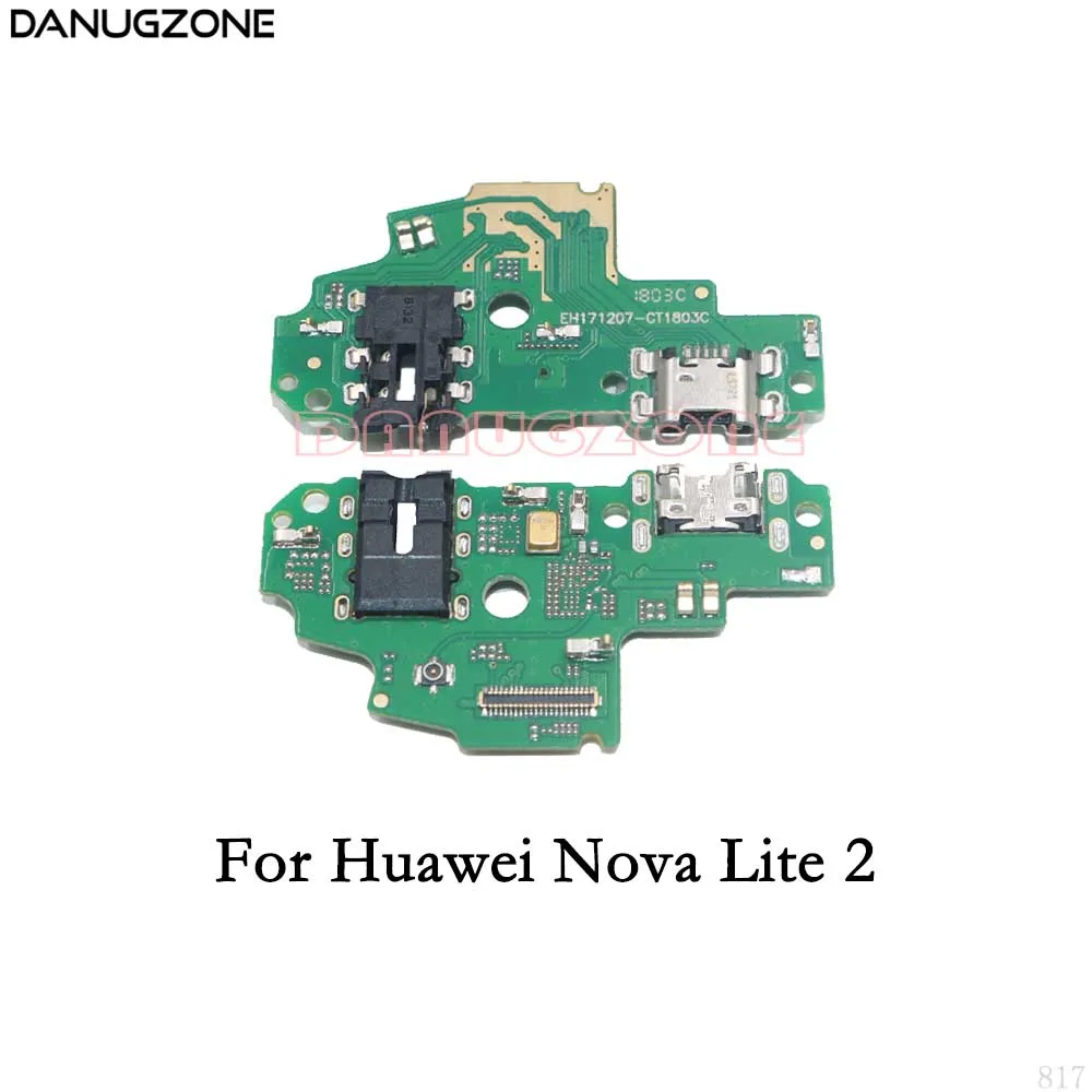 

USB Charging Dock Port Socket Jack Connector Charge Board Flex Cable For Huawei Nova Lite Plus 2017 / Nova Lite 2 / Nova Yong 4G