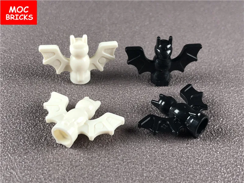 10 шт./лот MOC кирпичи черные летучие мыши животные Воздушный Летающий замок