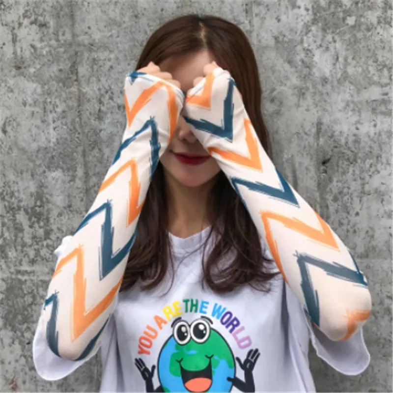 Ледяной рукав Солнцезащитный Женский нарукавник мужской привод УФ Защита Одежда